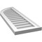 Ekena Millwork Quarter Round Top Left Surface Mount PVC Gable Vent w/ 2"W x 1-1/2"P Brickmould Frame, 12"W x 36"H GVPQL12X3602SN - alternate 4